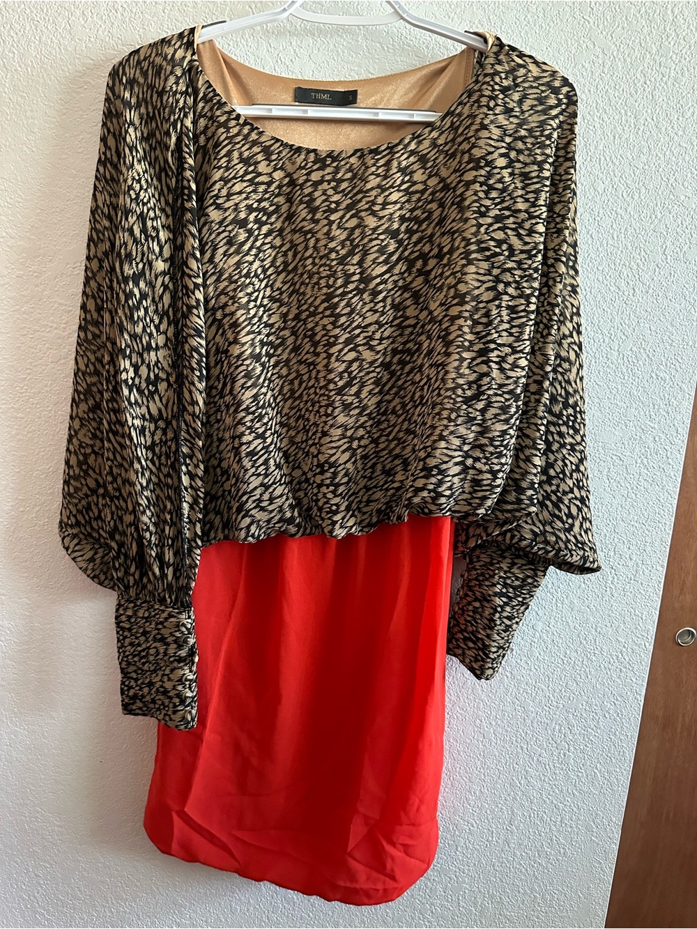 THML Black & Red Layered Mini Skirt